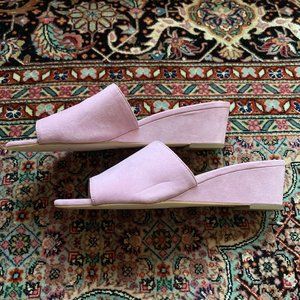 Ann Taylor LOFT suede lavender wedges